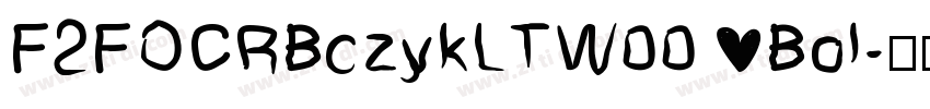 F2FOCRBczykLTW00 Bol字体转换